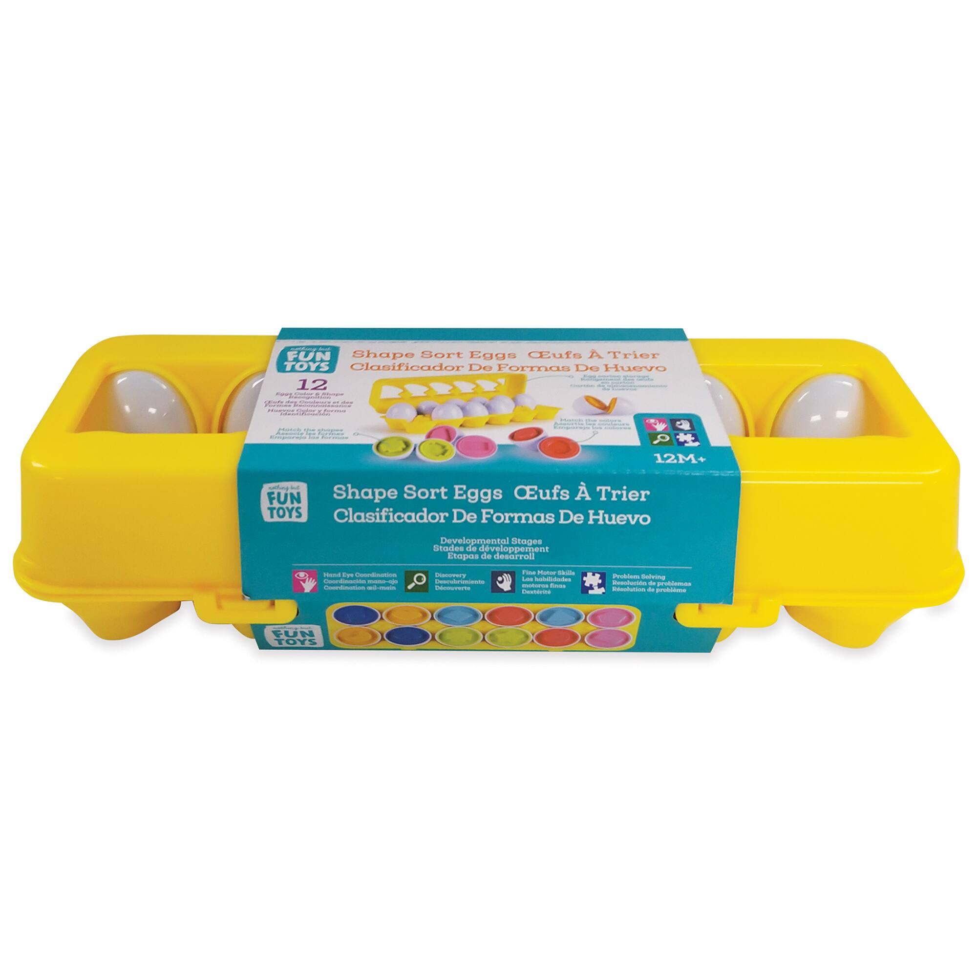 Nothing But Fun Toys Shape Sort Eggs Playset